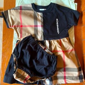 Burberry Vintage Check Cotton Dress and Bloomers Set - 18M (Toddler)